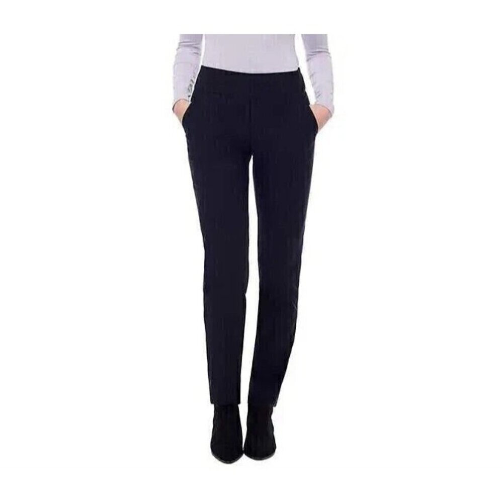 NEW S.C. & Co. Women's M Black Pull-On Slim Leg 5 Pocket Pants Stretched